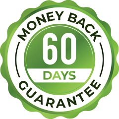Lungora 60-day money-back guarantee seal